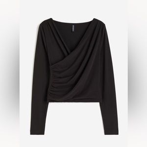 H&M Jersey wrap top